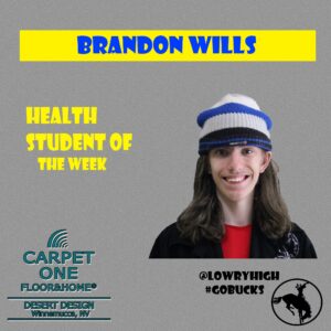 Brandon Wills Student of the Week