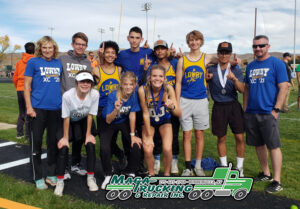 The cross country team after the regional competition on October 19, 2021./ Courtesy • Coach Kitty Norcutt
