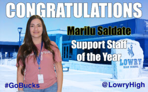 Marilu Saldate Support Person of the Year