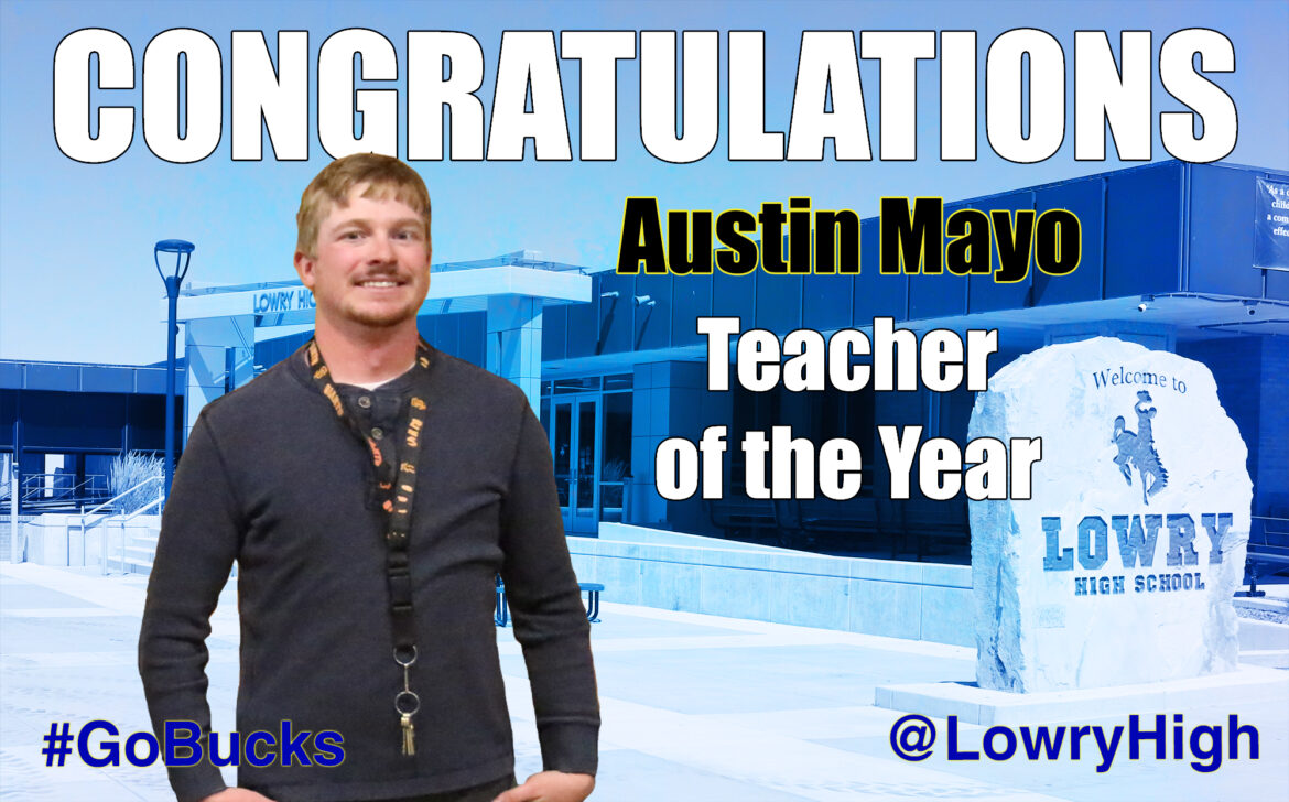 Mr. Austin Mayo honored as Teacher of the Year 