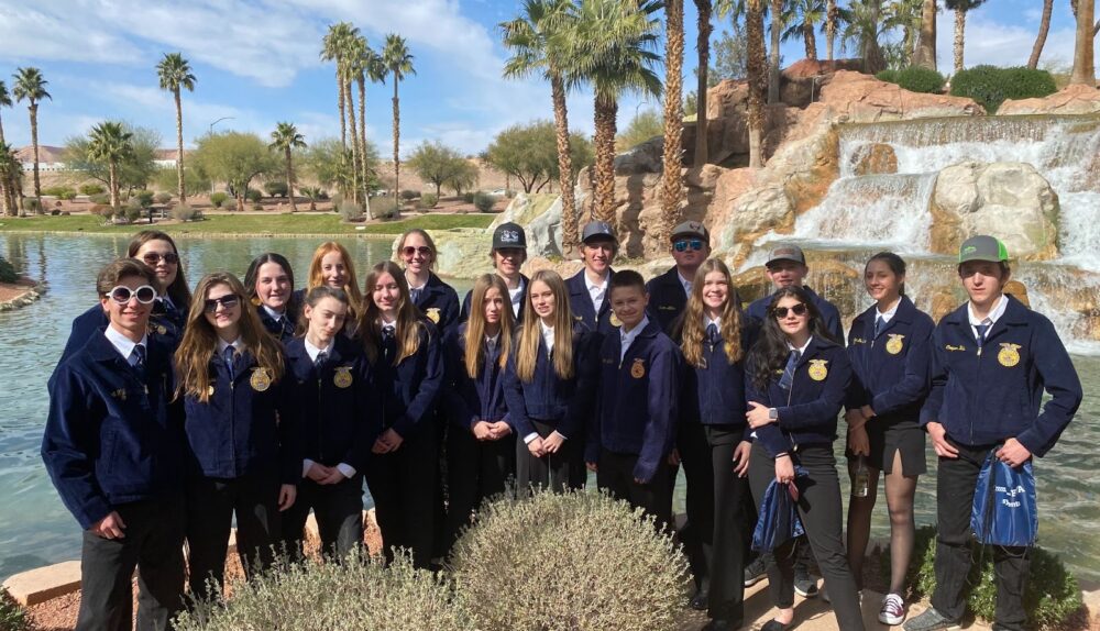 This years FFA members posing for their group photo. /Courtesy • JayLynn Smith