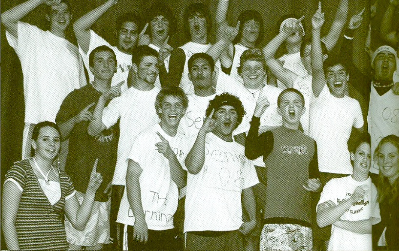 Students from a 2008 pep assembly. /Winnada