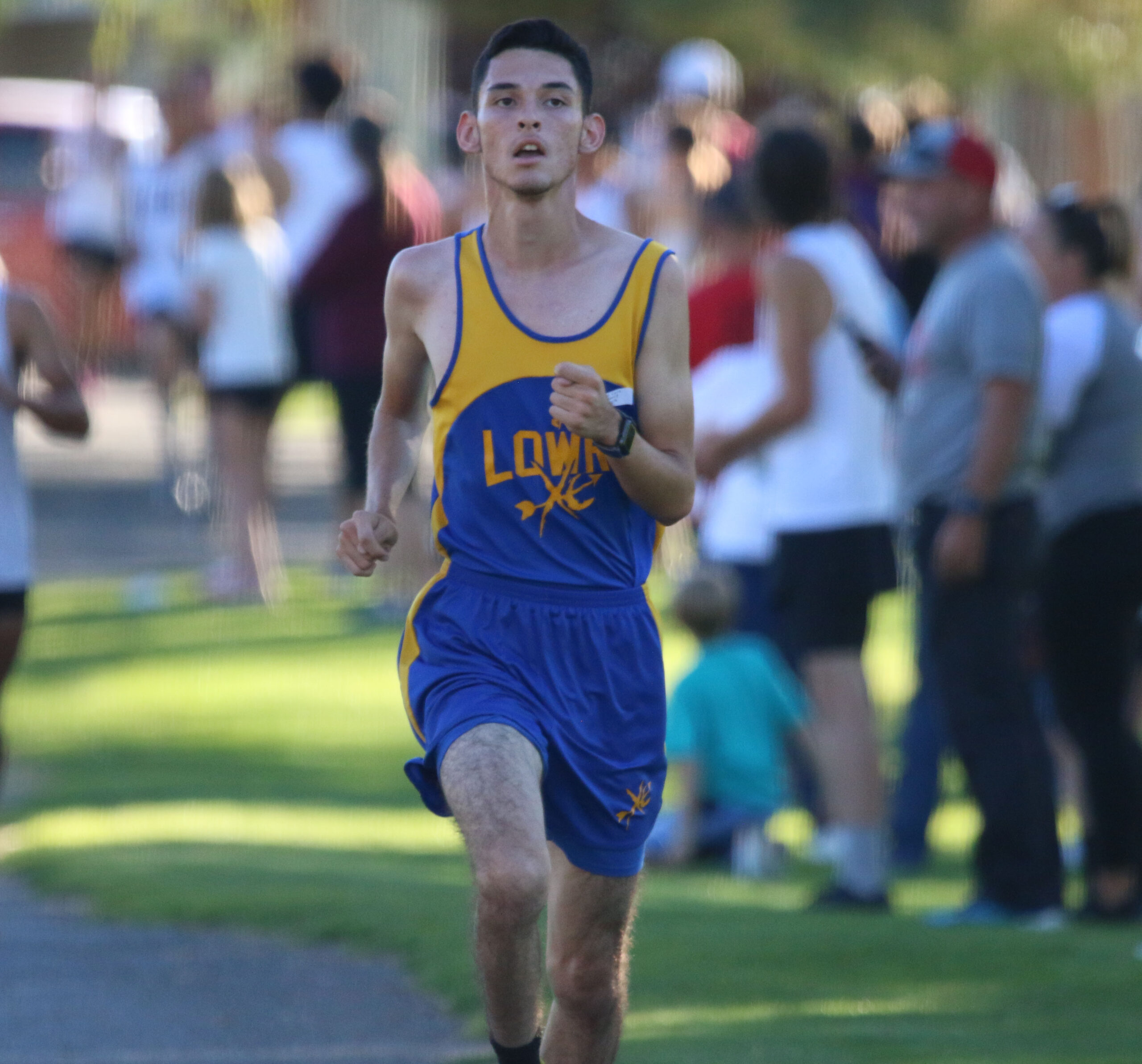 State qualifier Ivan Lara runs during the annual invitational hosted by the Winnemucca Golf Course./Ron Espinola • The Brand