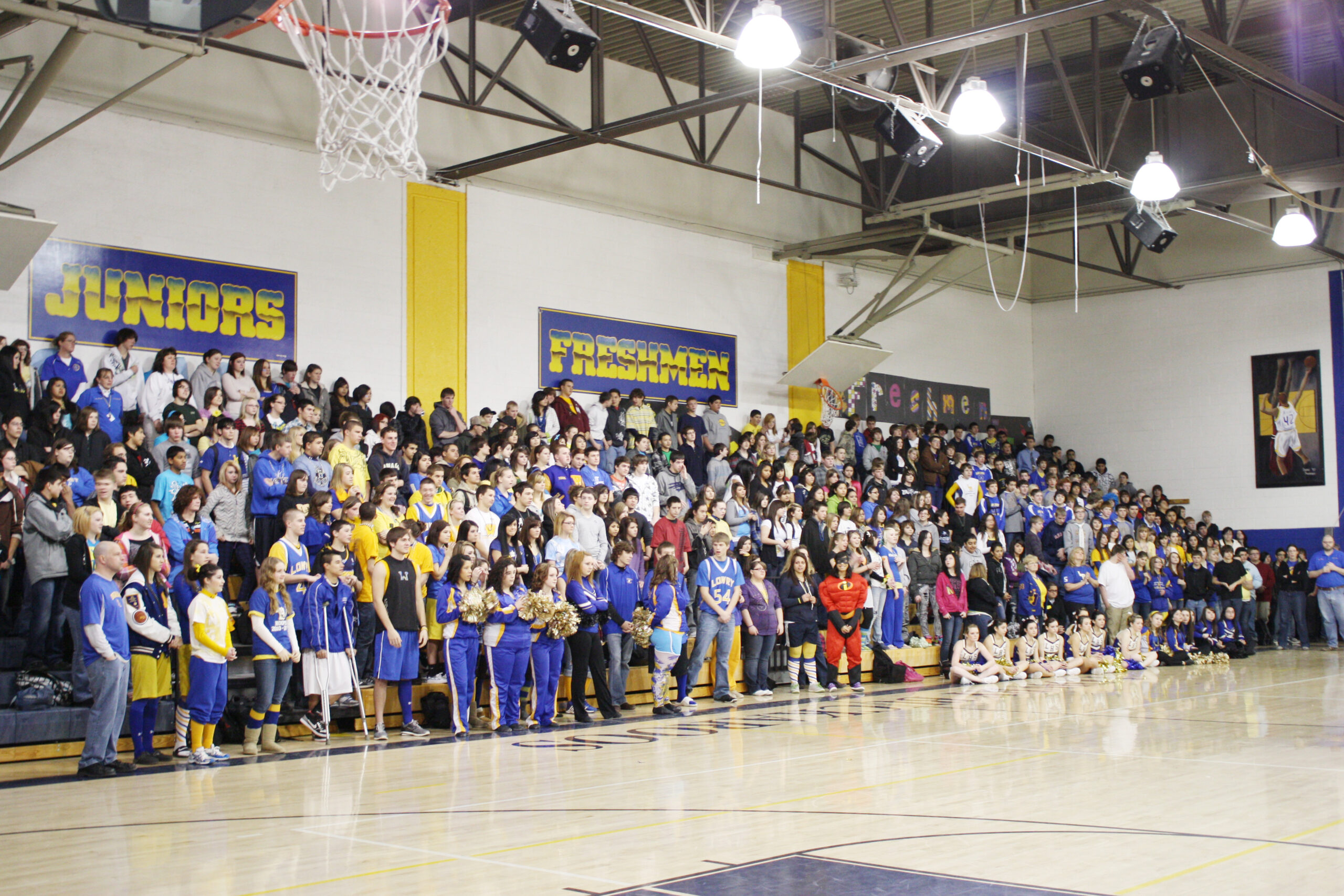 A crowded pep assembly from 2011 Winterfest. /Staff • The Brand