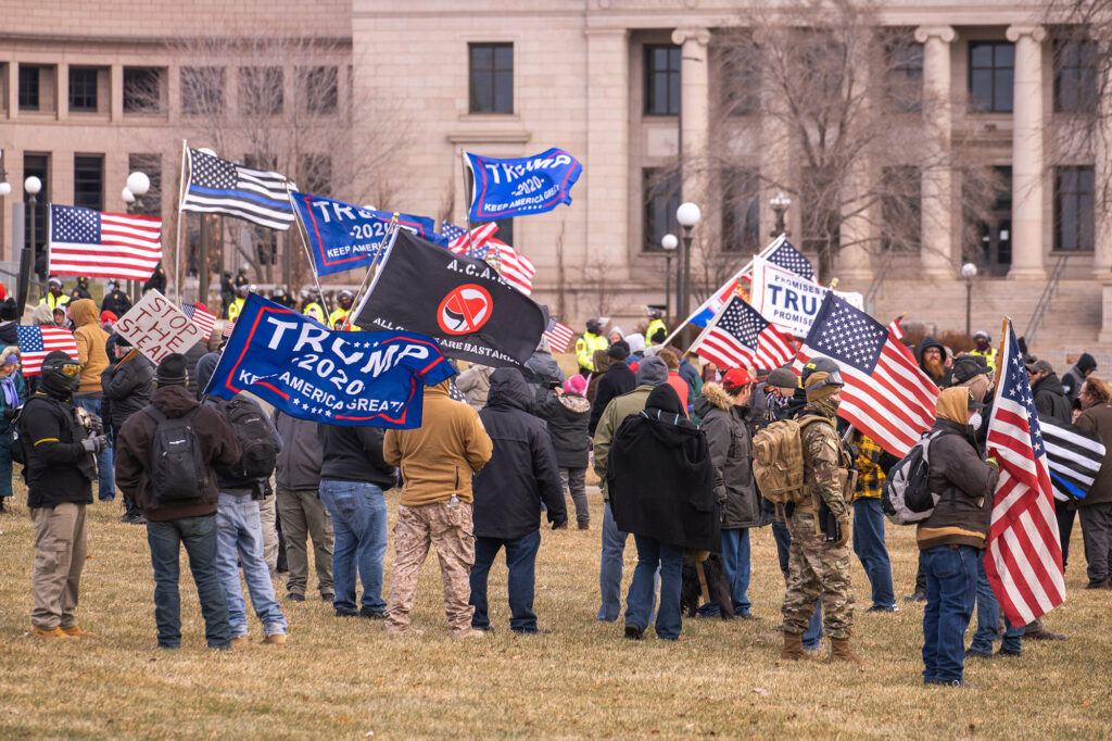 A Stop the Steal rally in St. Paul Minnesota on Dec 13, 2020./Courtesy • Chad Davis via flickr