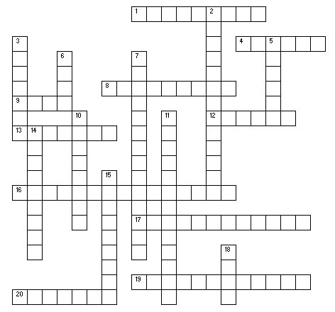 Crossword October 14, 2009