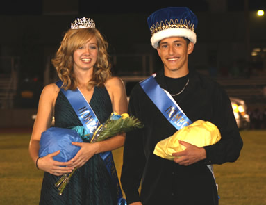 Covarrubias and Studebaker named Homecoming King and Queen