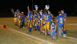 The jv team thanks their fans after their season-ending win against Spring Creek on October 30, 2008./Ron Espinola • The Brand