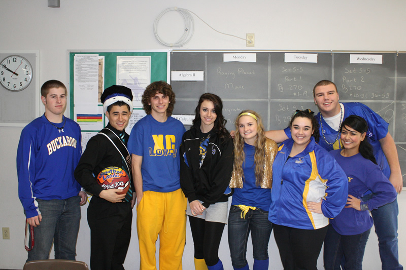 Calculus students on Blue and Gold Day. /Brandon Eastman • The Brand
