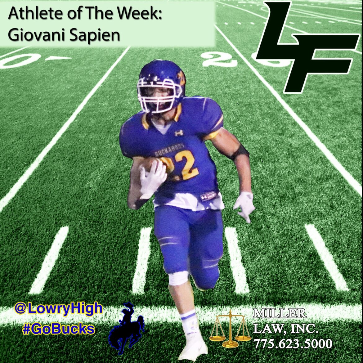 Giovani Sapien selected as Athlete of the Week