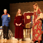 Kaylee Radtke (3rd from left) plays the Queen in the play “My Name is Rumpelstiltskin” / Ron Espinola • The Brand