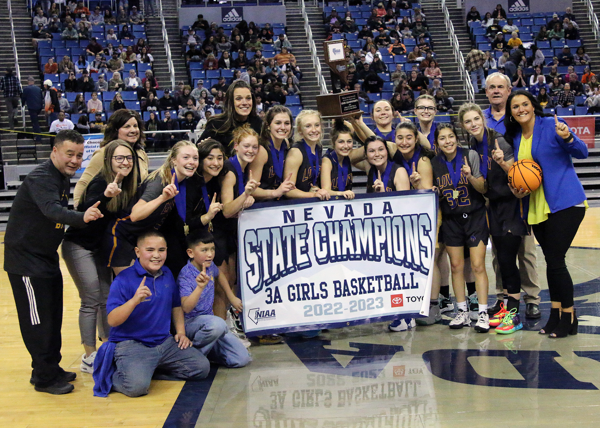 The state champion Lady Bucks. /Courtesy • Lisa Scott