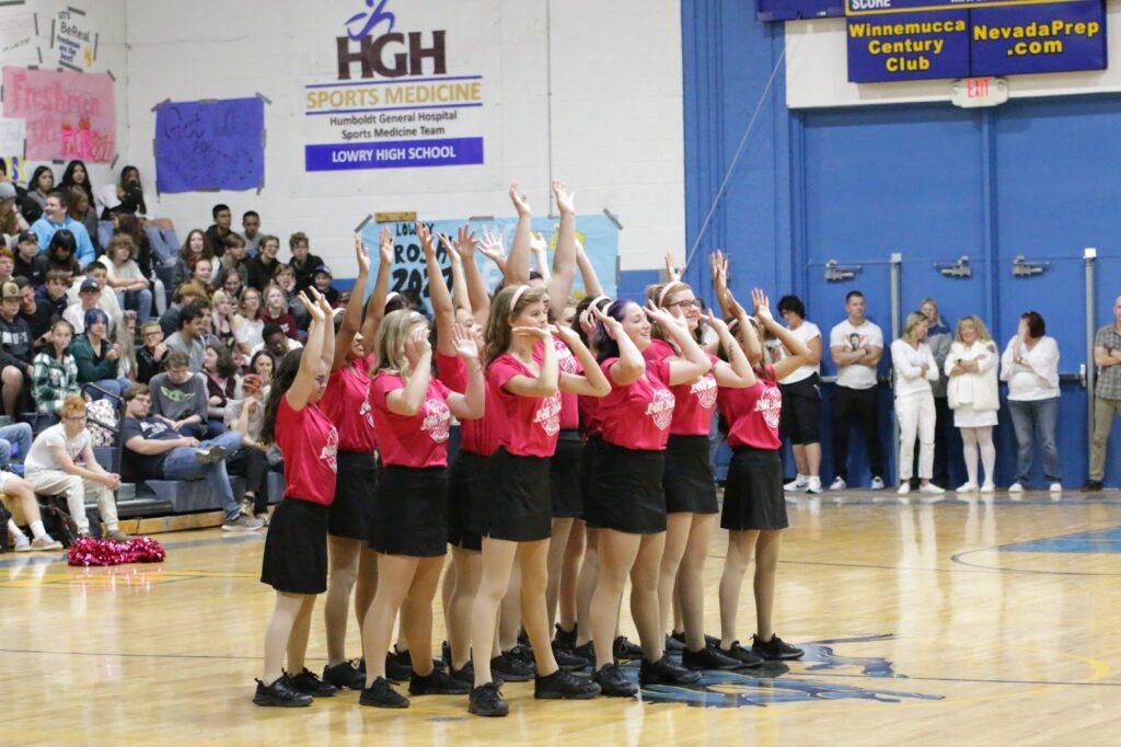 The week was kicked off with a pep assembly where the dance team performed./ Eli Long • The Brand

