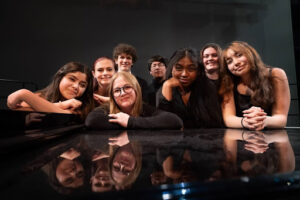 All-state Choir students smile after performing at the Las Vegas of the Arts./Courtesy • Mr. David Munk 