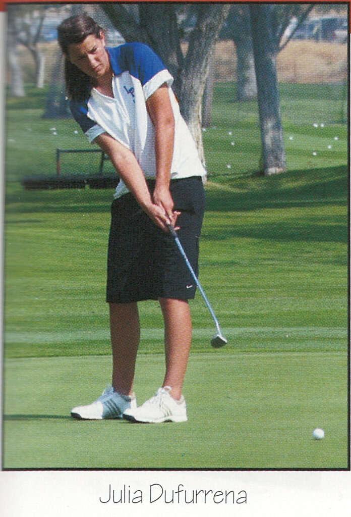 Julia Dufurrena putts at the Winnemucca Golf Course. /Courtesy • Winnada