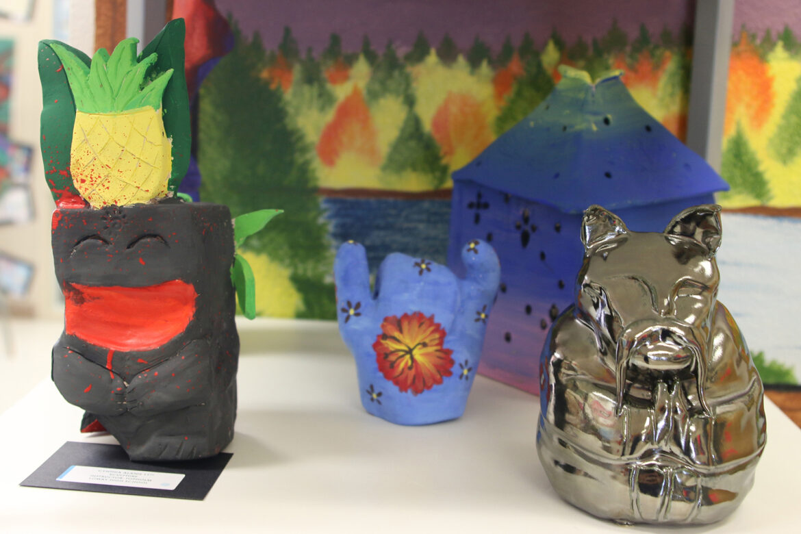 Art and CTE departments put work on display for community