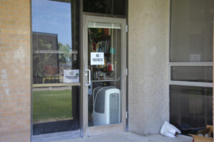 The new single point of exit; the back door to Mrs. James’ room./Ron Espinola • The Brand