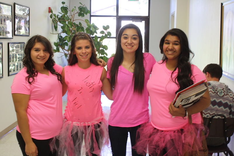 On Wednesday they wore pink./ Leticia Gomez •he Brand
