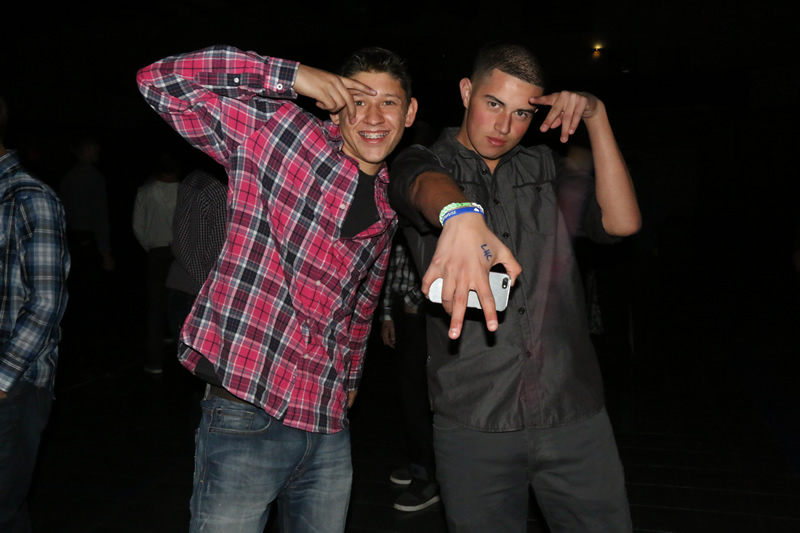 Liam Sparks and Andy Mendoza getting down at the dance./ Dani Ricker •The Brand