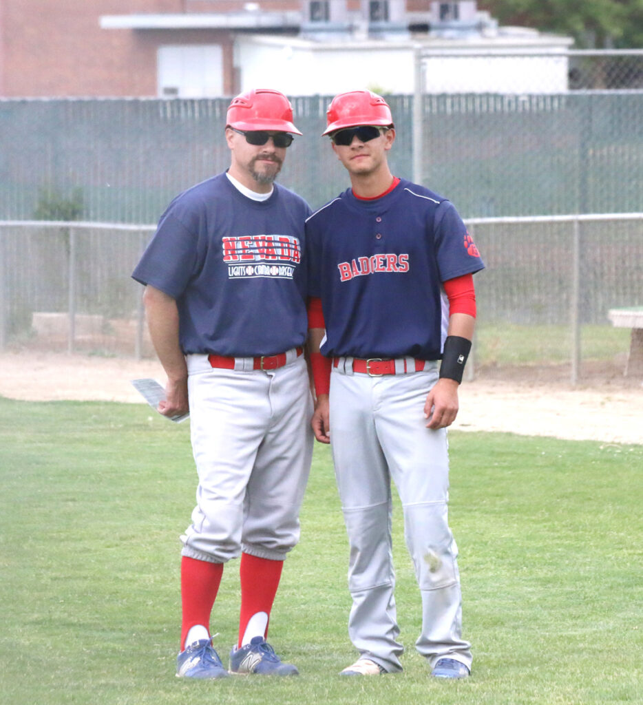 Ron and Nico Espinola coaching together for the GNBC Badgers. /Courtesy • Tina Espinola