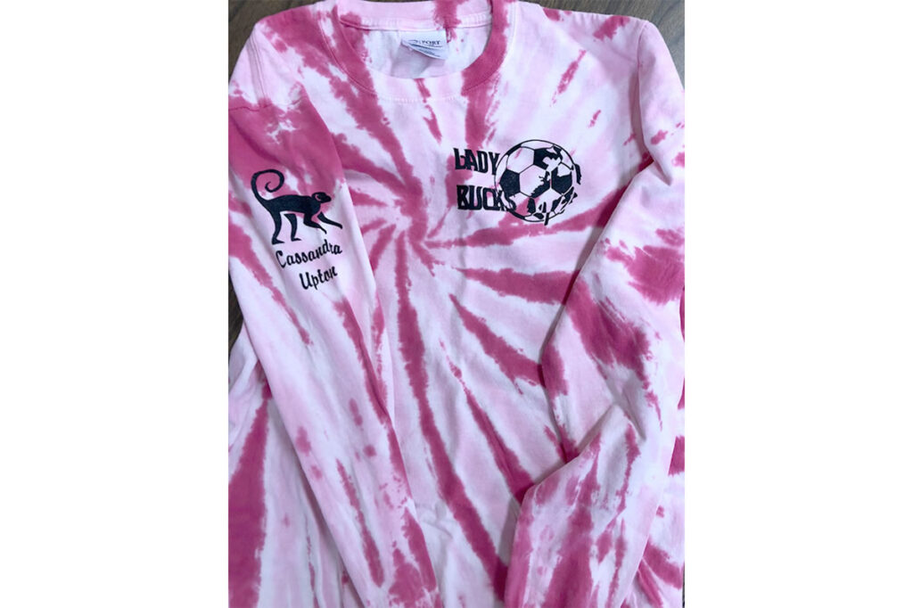 The shirts available sale for the fundraiser. /Courtesy • Jen Partee, Lowry Soccer