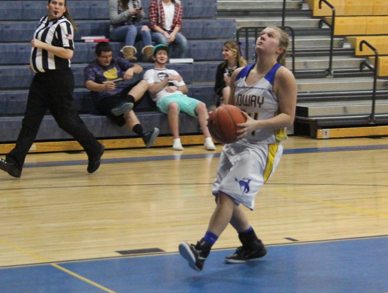 Alyssa Kuskie goes up for a layup./Weston Irons• The Brand