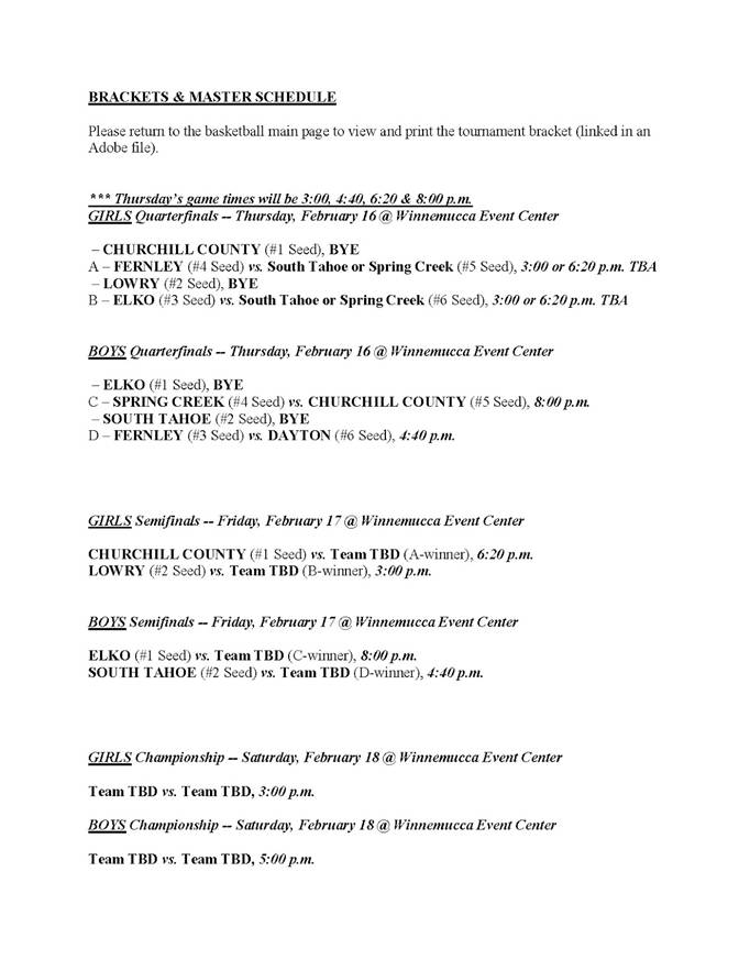 2017 Regional Basketball Tournament