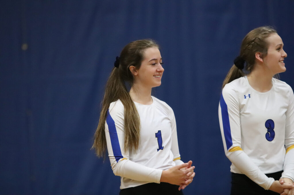 Carly Capellen before a volleyball game. /Ron Espinola • The Brand