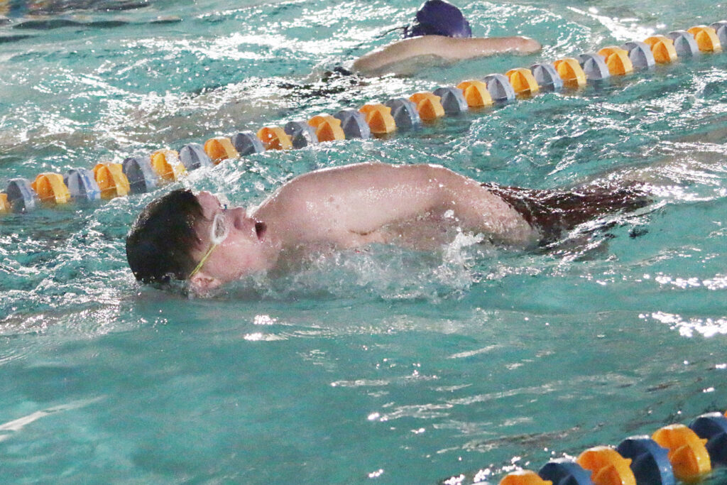 Ashton Kalkoske practices the freestyle/Mackie Grady • The Brand