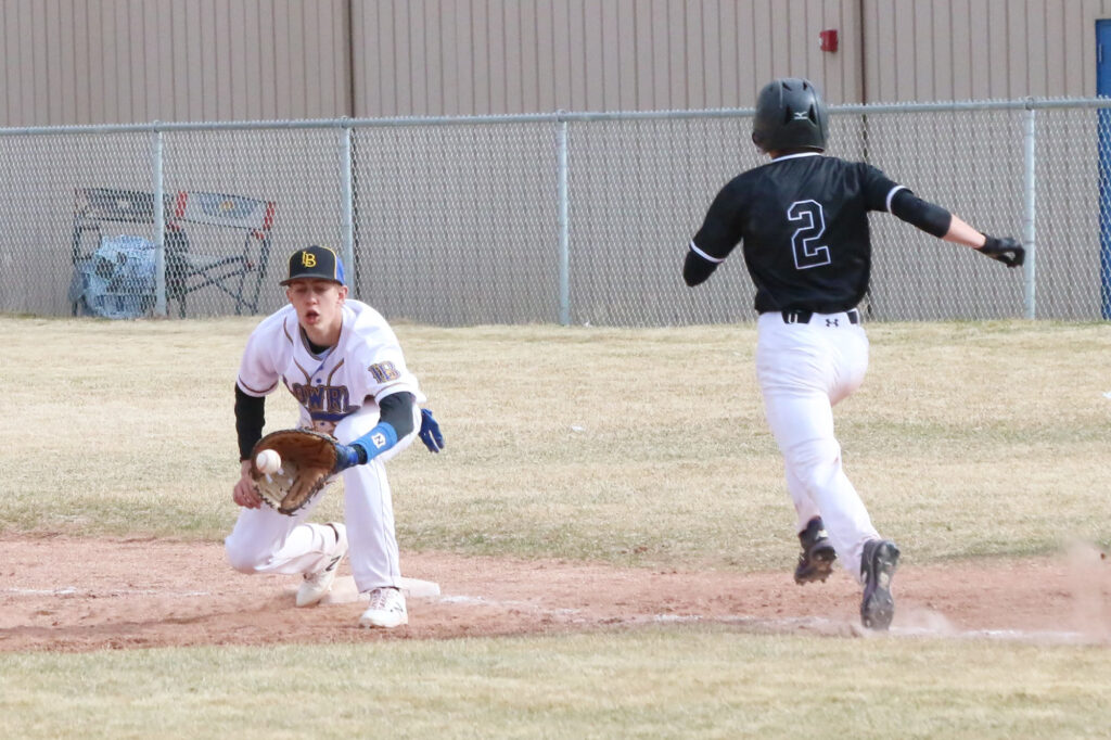 Klay Garner records an out against Spring Creek./Ron Espinola • The Brand