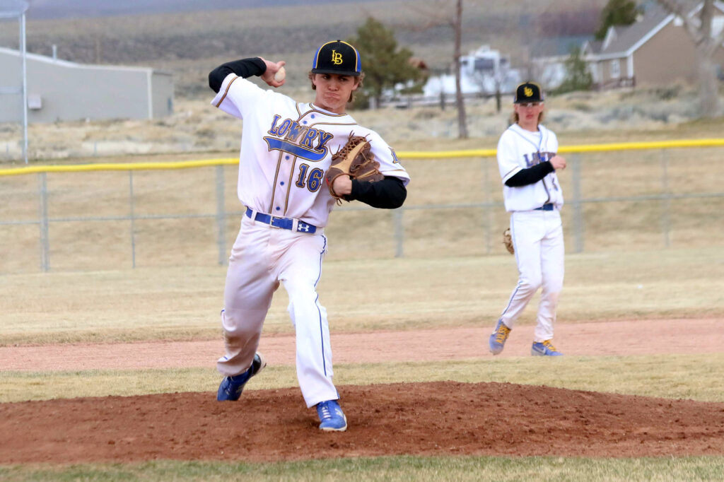 Tristen Schmittel warms up against Spring Creek./Ron Espinola • The Brand