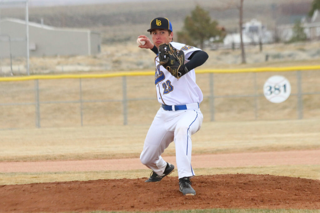 Garette Hinshaw delivers a pitch./Ron Espinola • The Brand