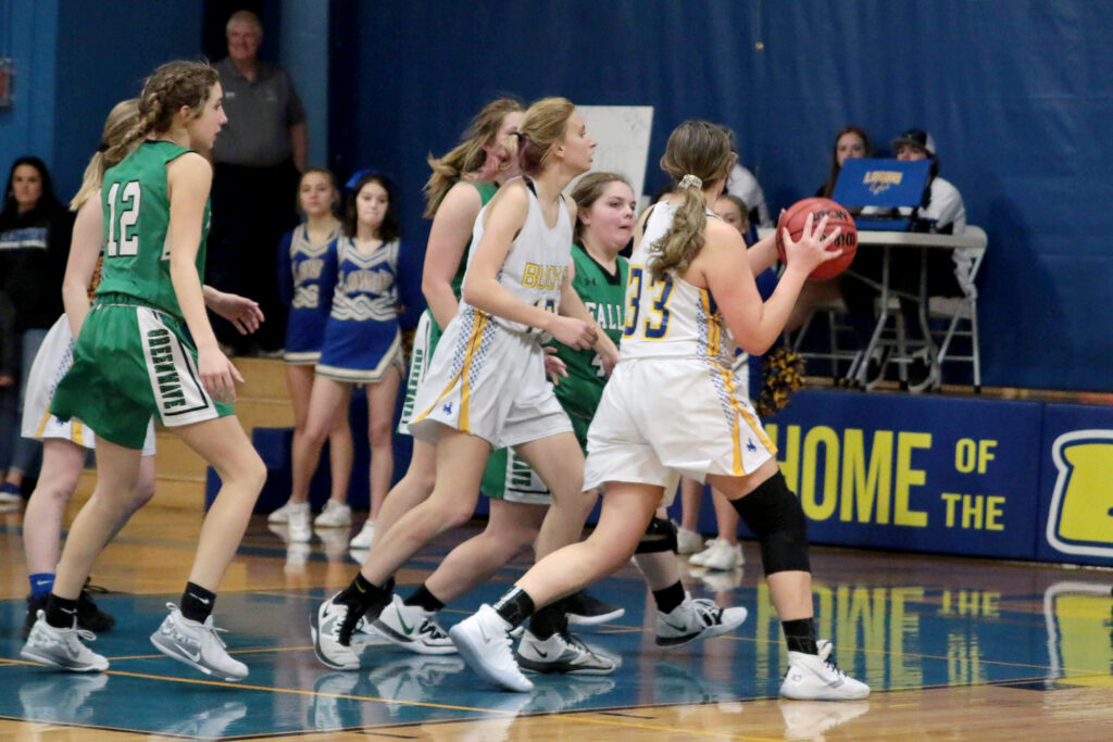 Kaytee Delaney tries to drive by a defender./Ron Espinola • The Brand