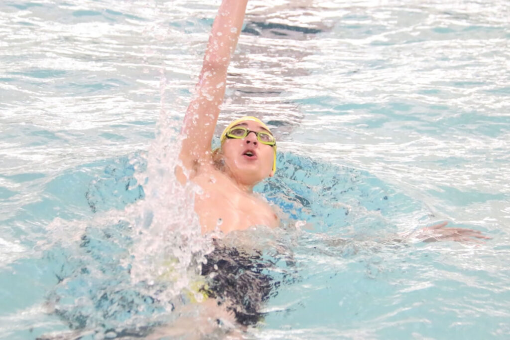 Hunter Lewis racing in Sparks./ Halle Sullivan • The Brand