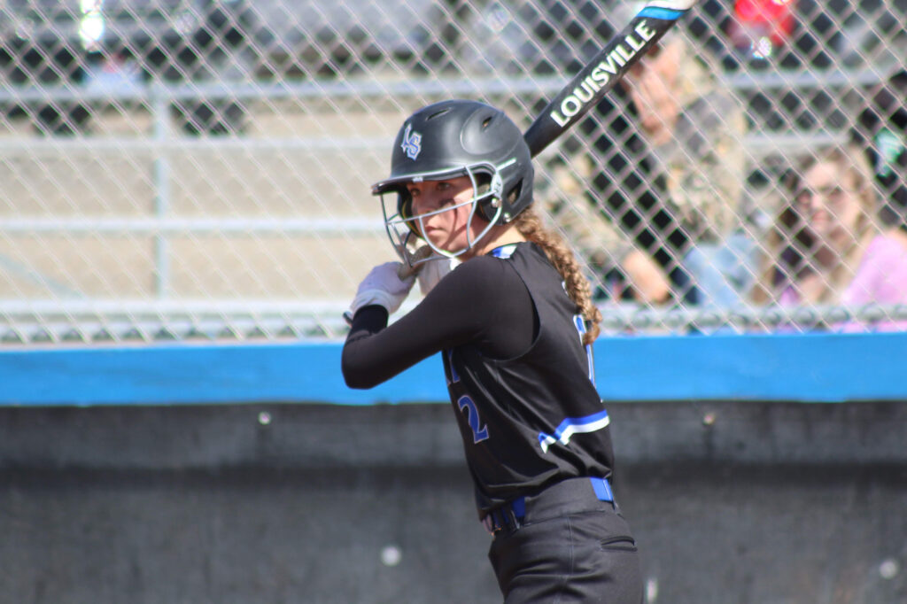 Bailey Hayes takes practice swings./Ron Espinola • The Brand