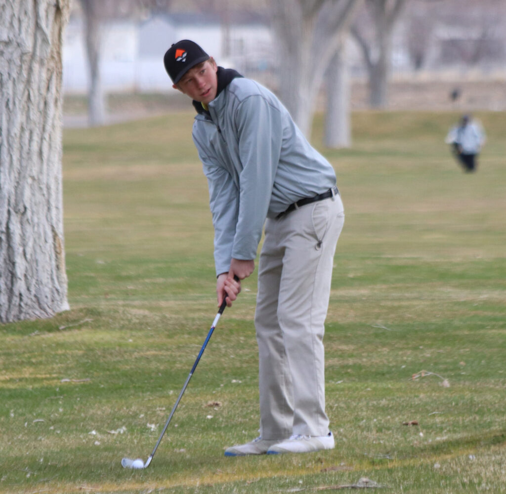 Caden Rorex sets up to hit the ball./Mackie Grady • The Brand
