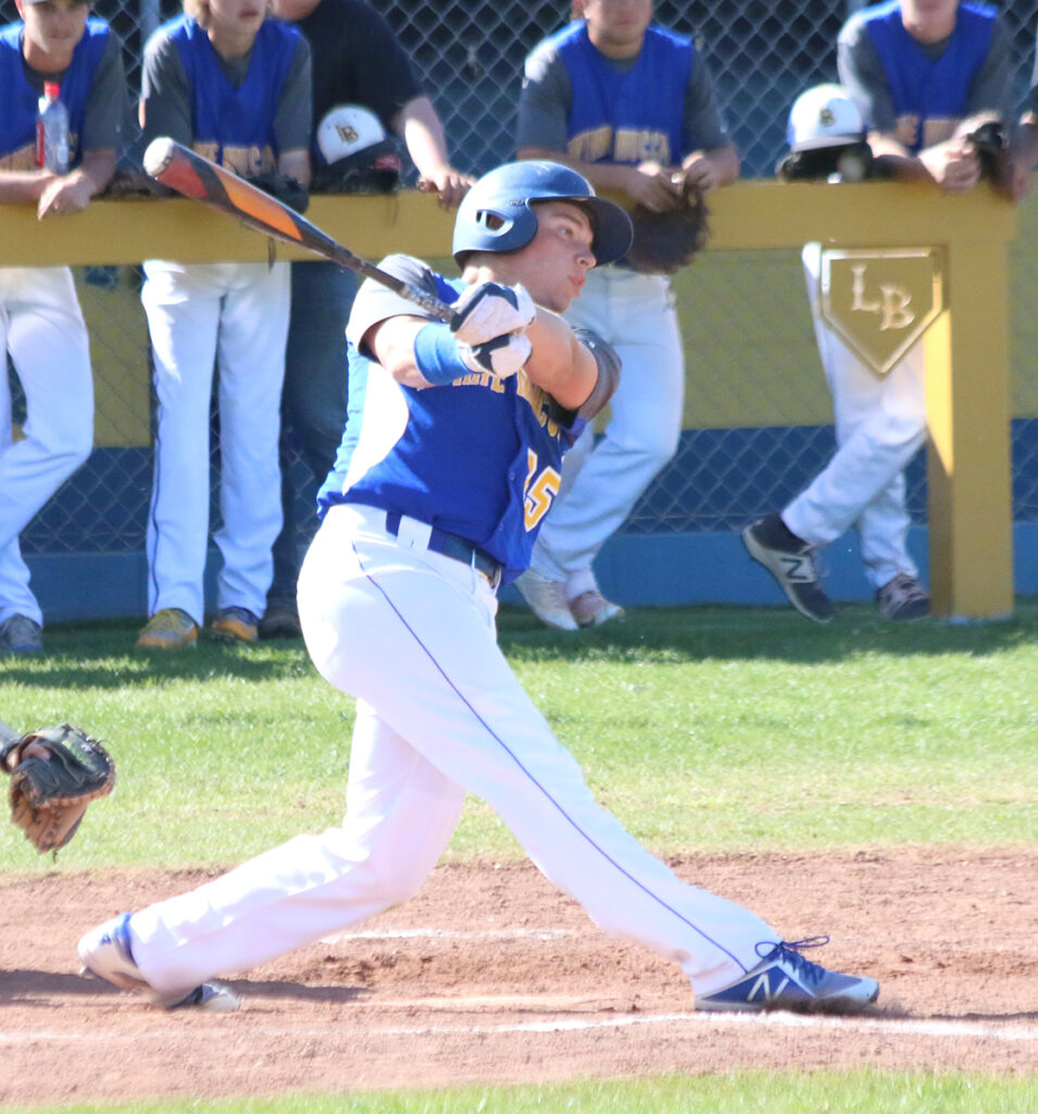 Jordan Parker hits the ball./ Ron Espinola • The Brand 