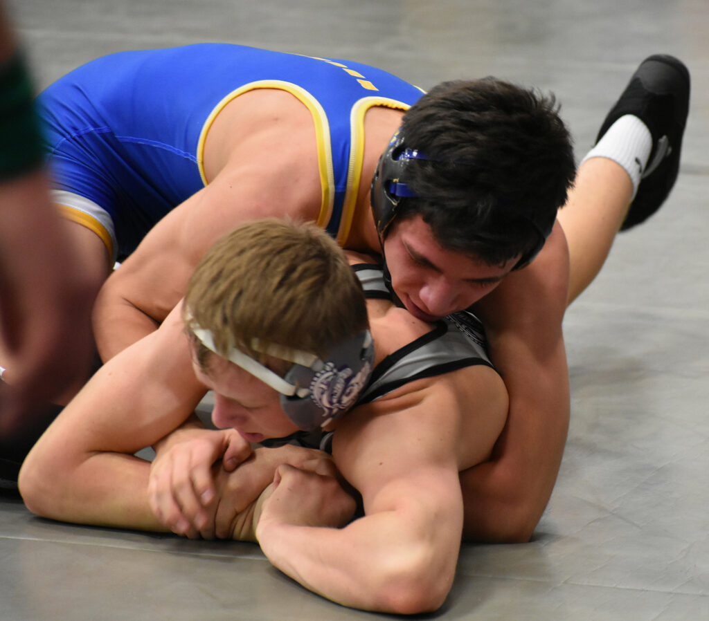 Taylor Corak controls his opponent. /Courtesy • Alexis Mattson