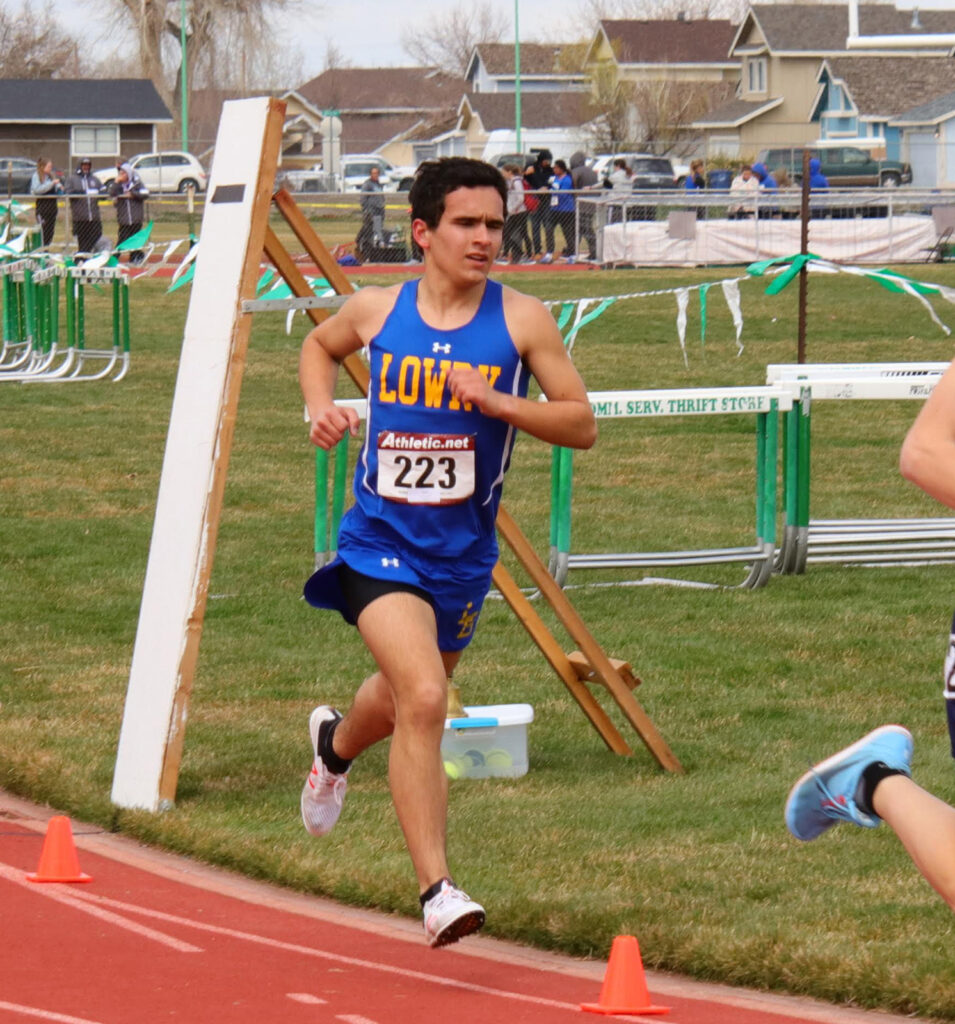 Will Kracaw runs at the Fallon Track meet. /Courtesy • Annie Drake.
