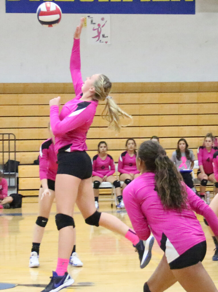 Brittany Jacaway goes for the kill./Victor Castaneda • The Brand