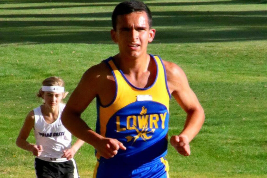 Will Kracaw pushes ahead of the competition. /Courtesy • Lowry XC via Facebook