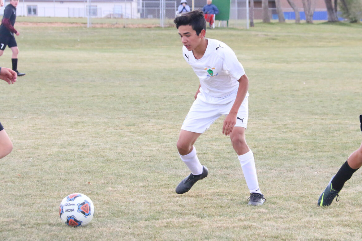 The JV boy’s soccer team wins the game against Sage Ridge