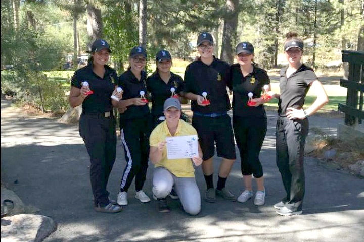 The girl's golf team after a tournament. /Courtesy • Kaitlyn Hales