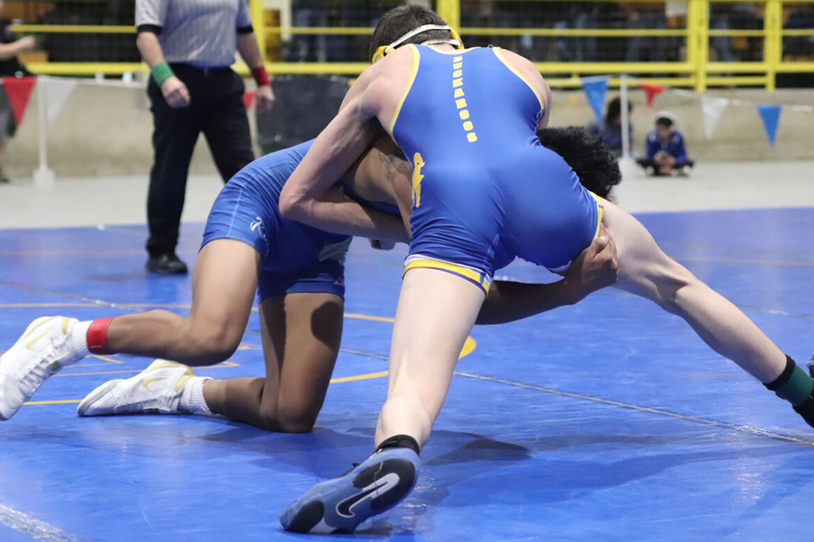 Lowry wrestlers take down their opponents