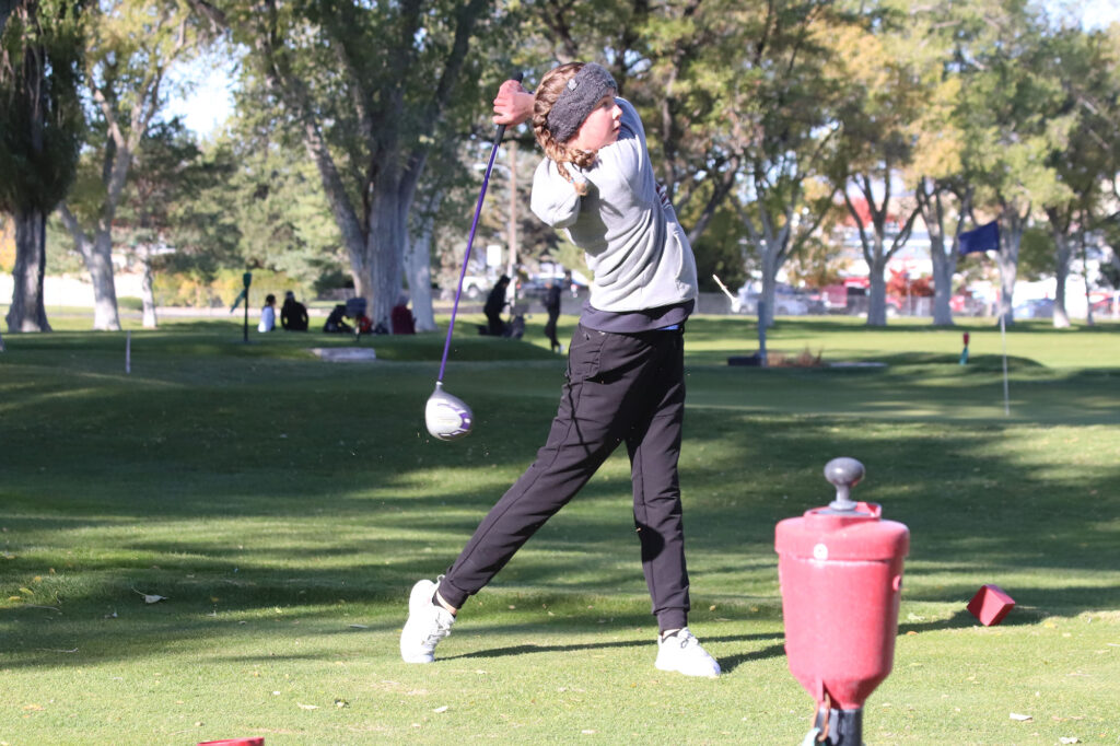 Bailey Hayes practices for girl's golf/Mackie Grady • The Brand