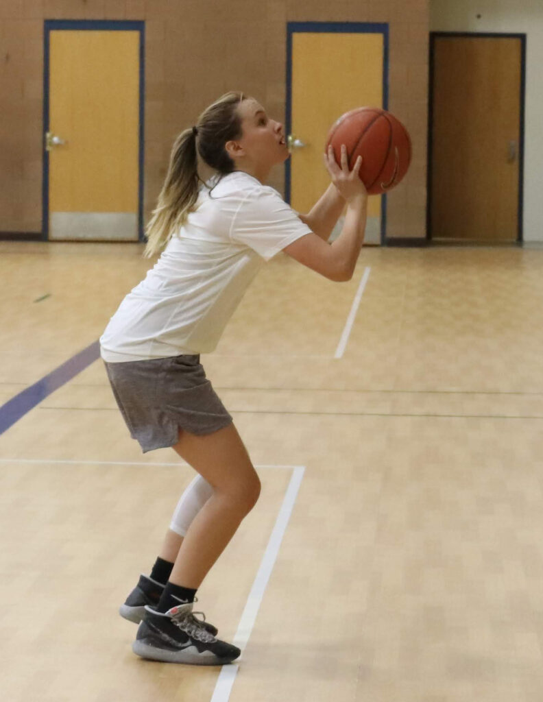 Cali Keith shoots the ball./Ron Espinola • The Brand