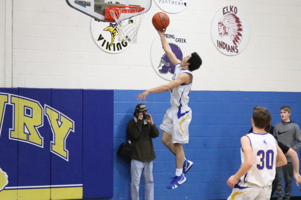 Anthony Hemp makes a break away layup./Clarissa Olson • The Brand