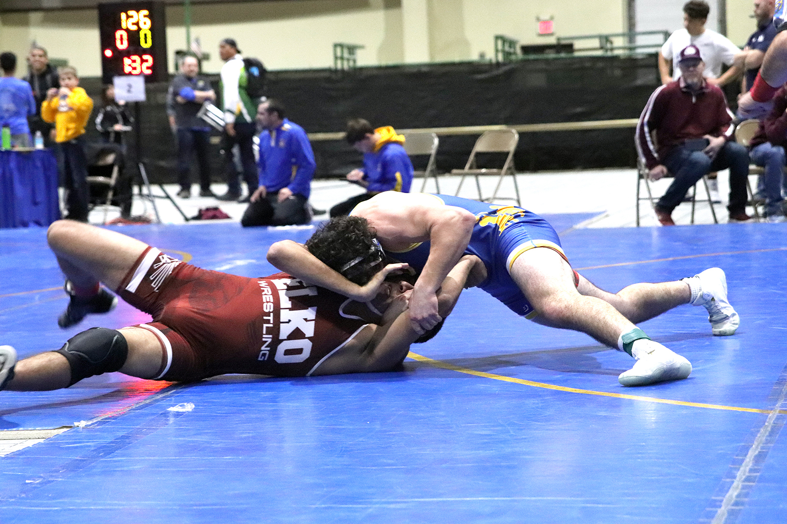 Anthony Peterson pins down the win./Ron Espinola • The Brand