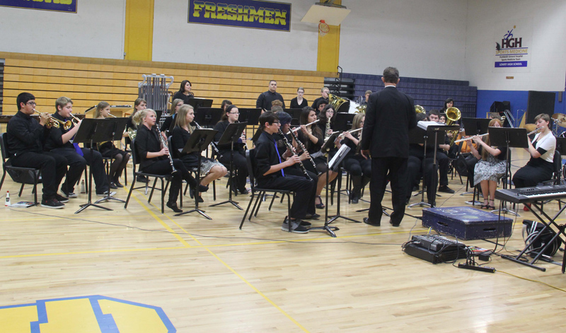 The band playing at a recent concert./Nick Maddox • The Brand