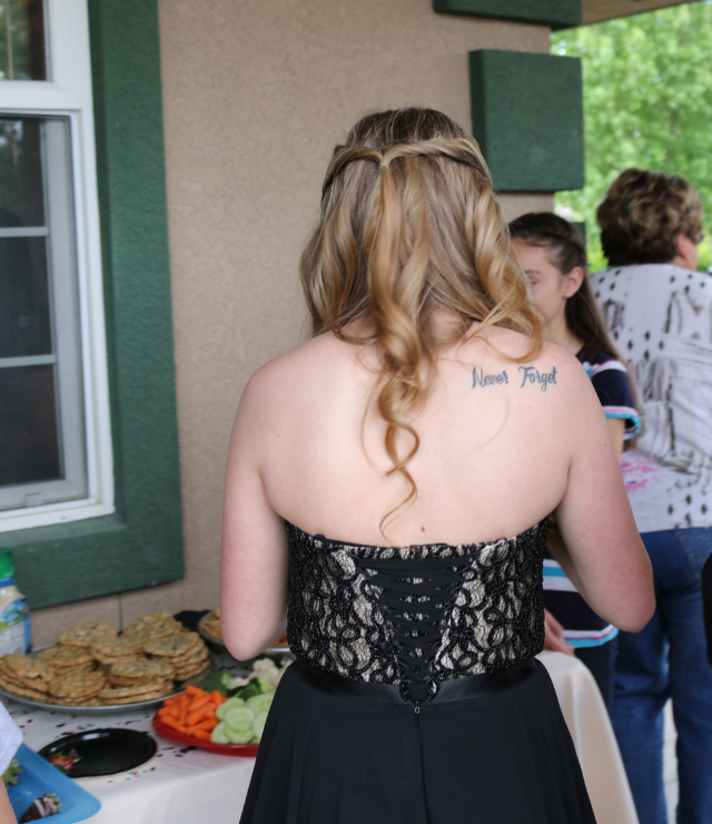 Elise Rose's tattoo. /Courtesy • Elise Rose